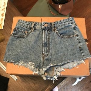 BDG high rise cutoff jean shorts